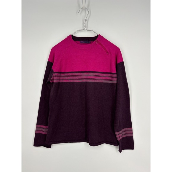 Prana Sweaters - PrAna Sweater Womens XL Pink Purple Mariana Pullover Wool Blend Zip Neck